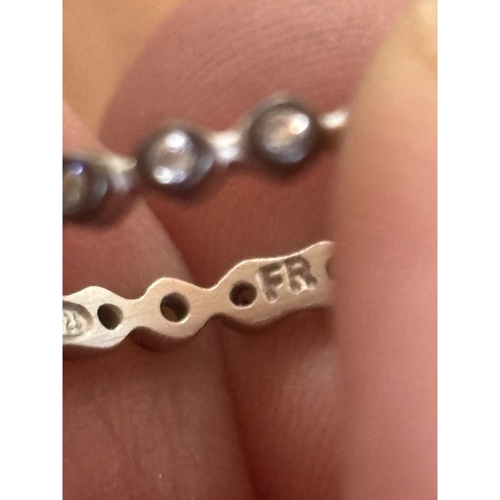 Freida Rothman Five Sterling Silver Stacking Rings Sizes 6-7 - Picture 8 of 16